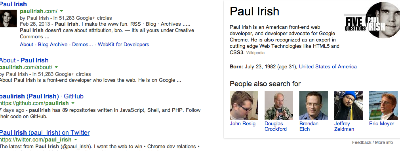 Paul Irish Google Search